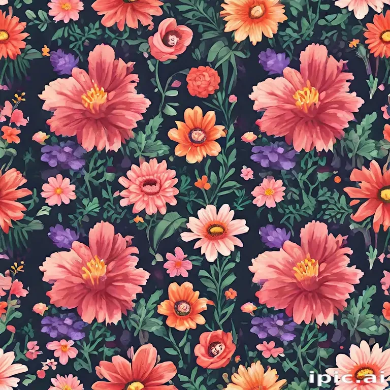 pixel flowers