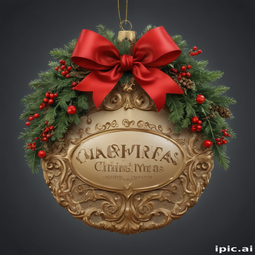 elegant-christmas-ornament-decorated-with-red-bow-and-festive-greens