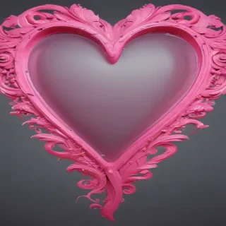 pink heart clipart