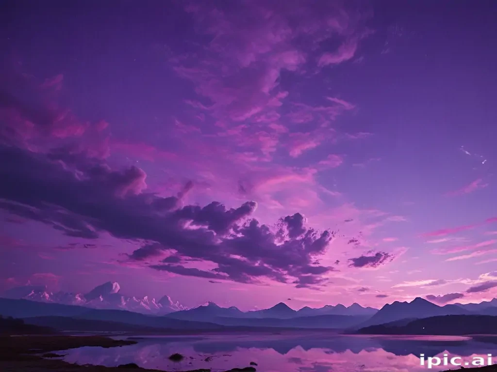 purple sky wallpaper
