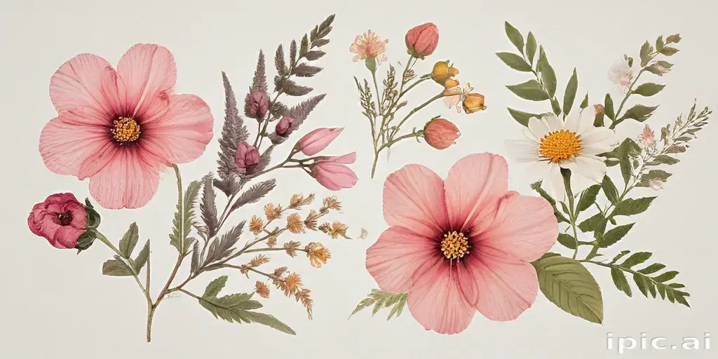 pressed flower png