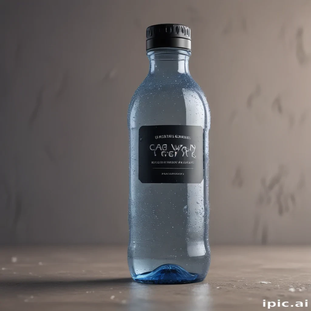water bottle mockup