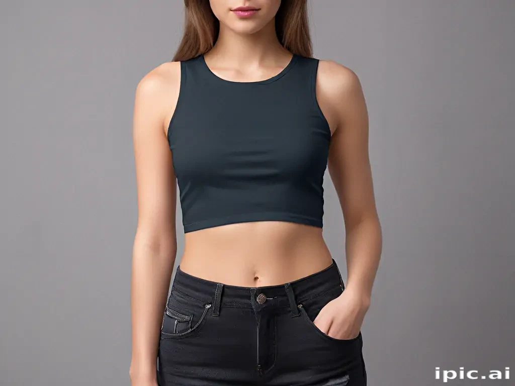 crop top mock up
