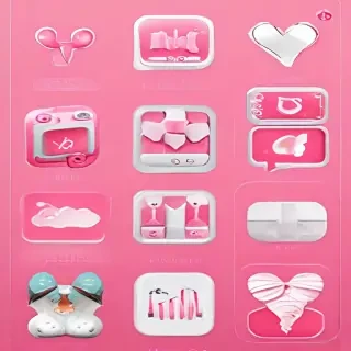 pink home screen