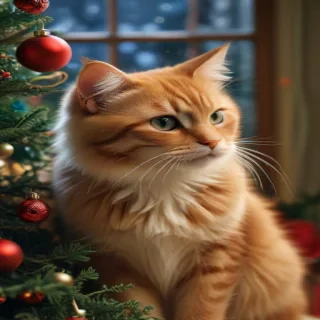 christmas images cats
