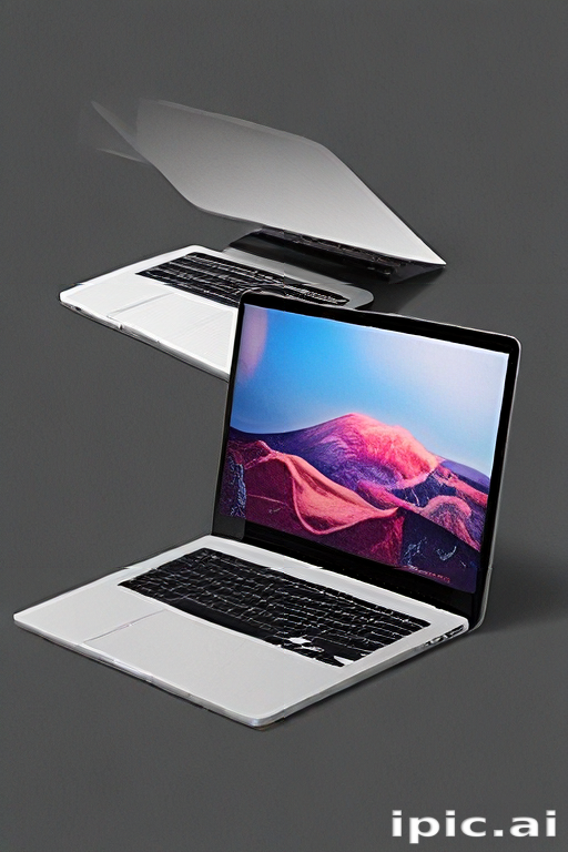 Modern Laptop Design Showcasing Sleek Features and Dynamic Display ...
