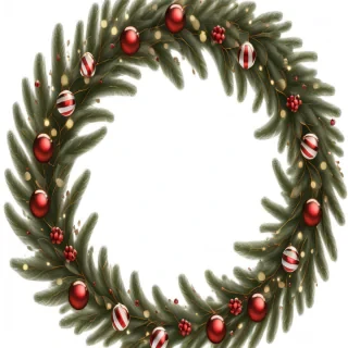 christmas wreath transparent