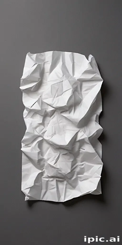 crumpled up paper