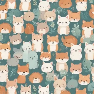 cute animal background