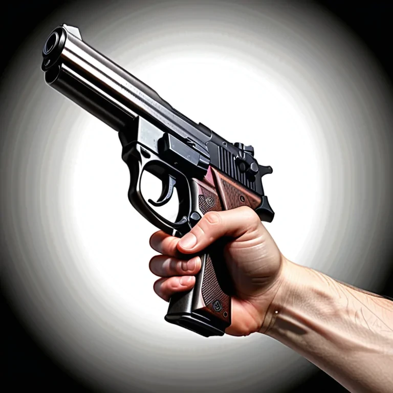 hand holding gun png