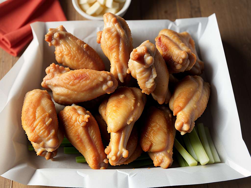 frozen deep fried chicken wings