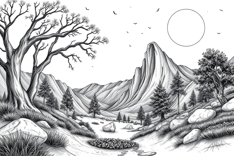 drawings black and white
