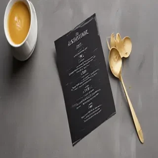 menu mock up