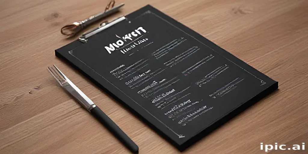 menu mockup free