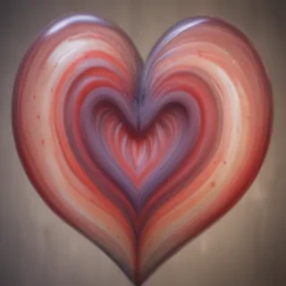 blurred heart