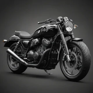 motorcycle clipart black and white
