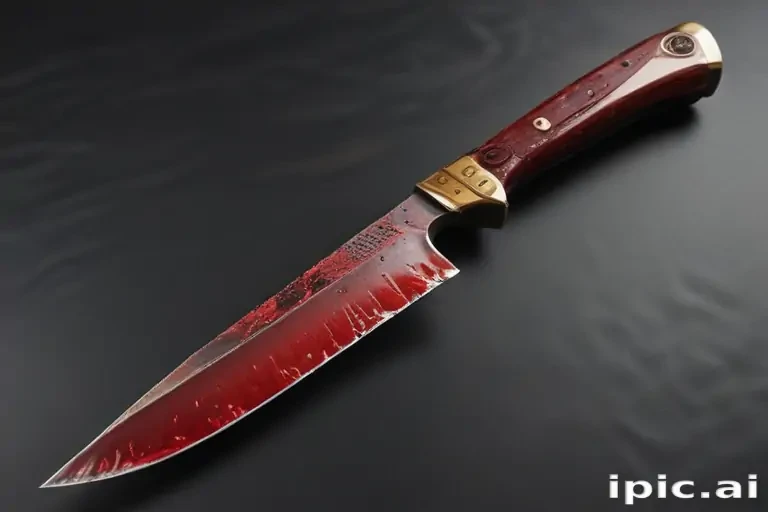 bloody knife aesthetic