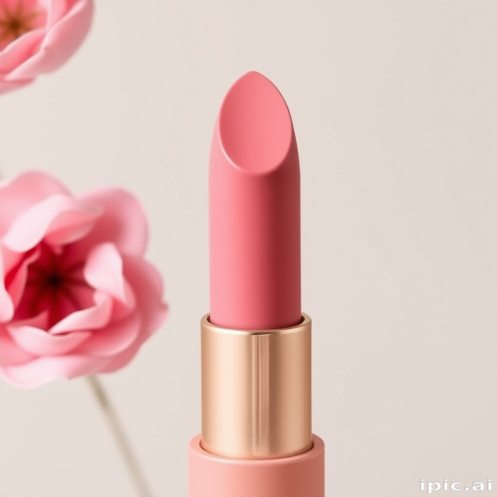 Matte Dusty Rose Petal lip color offers a soft, romantic pink with a powdery finish, ideal for vintage-inspired looks and feminine aesthetics