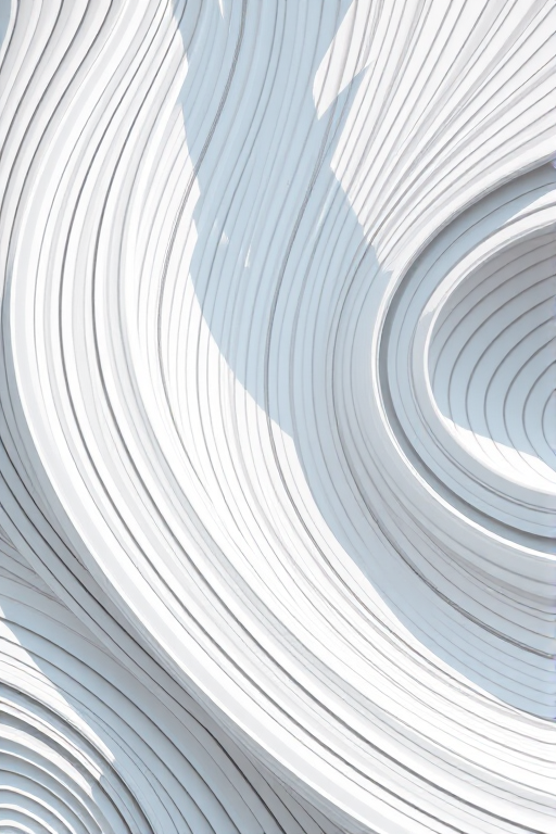 Create a high-resolution image of abstract curved lines in varying thicknesses using a DSLR camera with a 50mm lens, aperture f/2.8, shutter speed 1/125s, ISO 100, top-down view, in natural lighting.