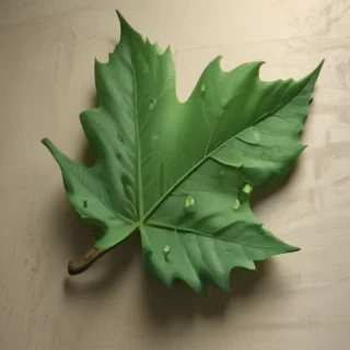 green leaf design
