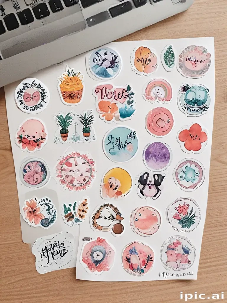 printable sticker aesthetic