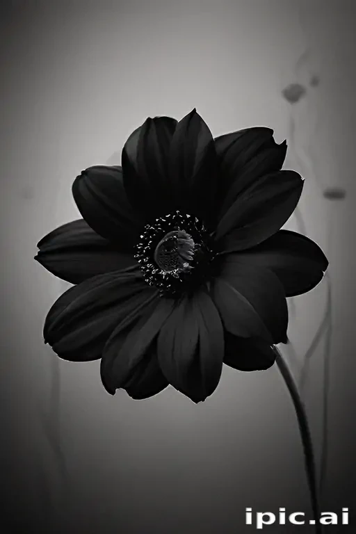 black flower