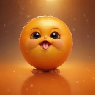 cute orange background