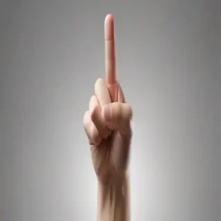 middle finger background