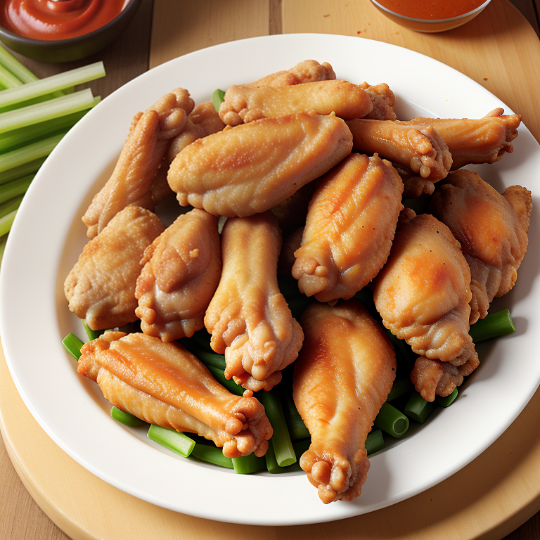 calories in air fried chicken wings