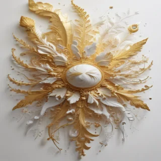 gold and white background