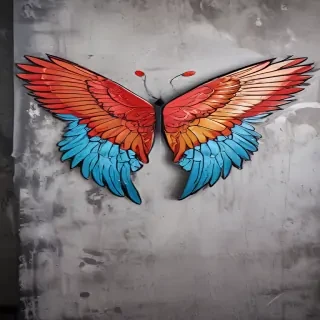 wings with background