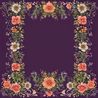 floral borders clipart