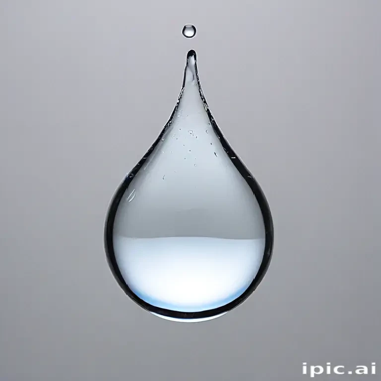 transparent water drop