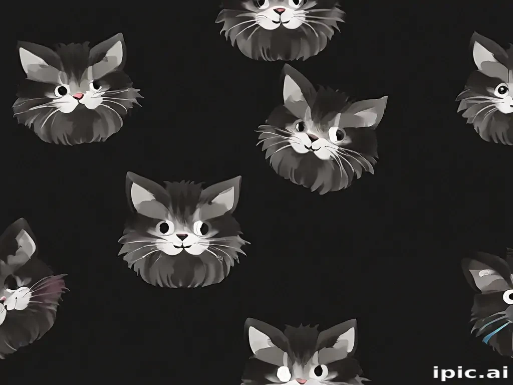 black wallpaper cute