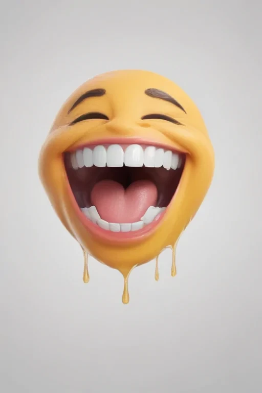 transparent laughing emoji