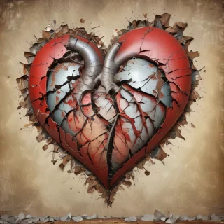 broken heart background