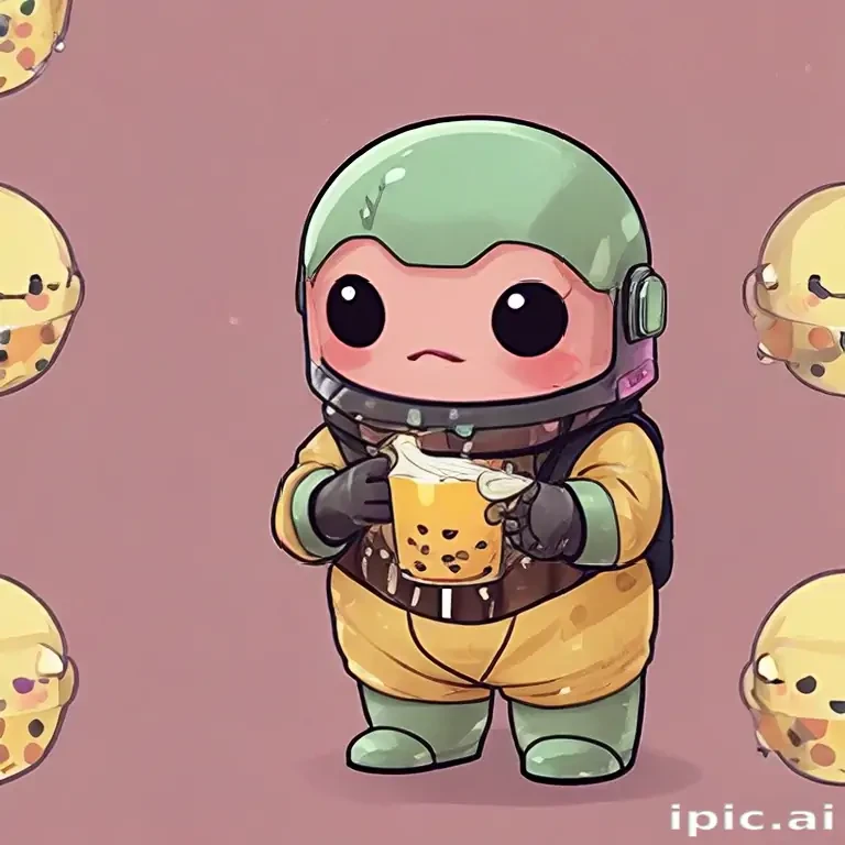 cute boba backgrounds