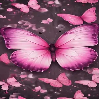 cute pink butterfly wallpaper