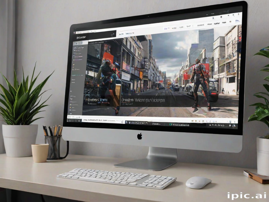 pc screen mockup