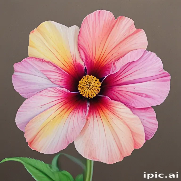 drawings of flowers with color