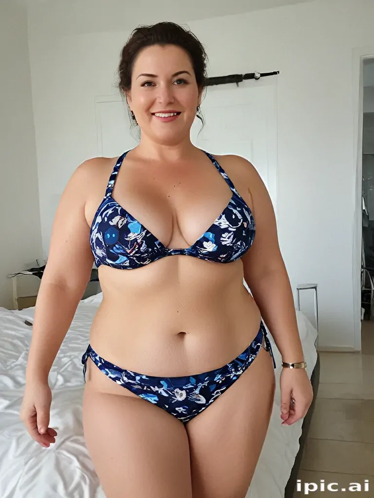 mature chubby bikini