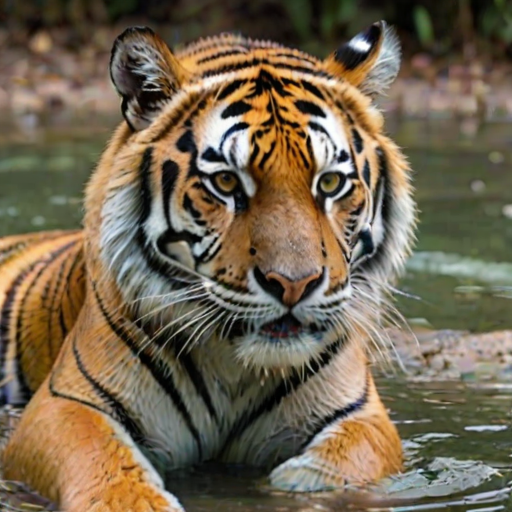 transparent tiger