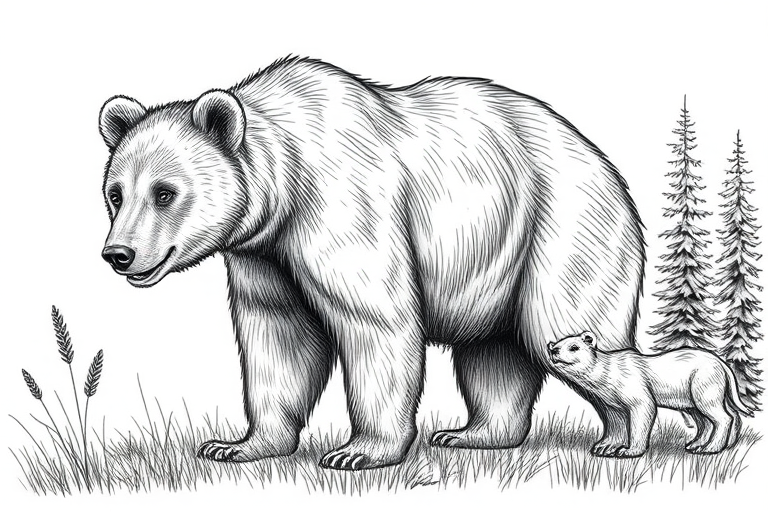 bear drawing