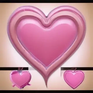 pink heart clipart