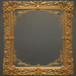 gold border transparent