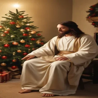 jesus at christmas images