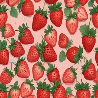 strawberry background aesthetic