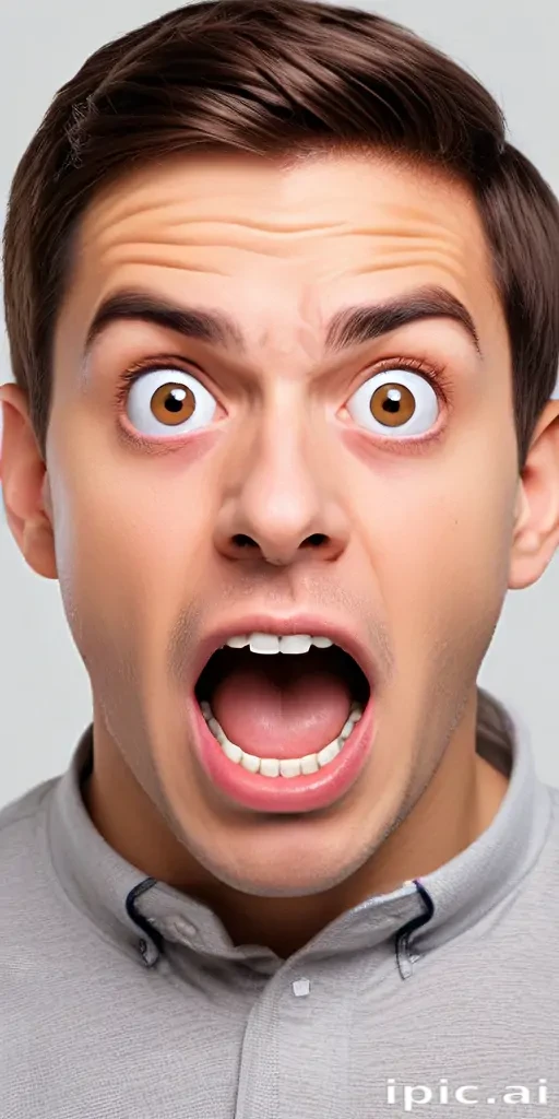 shocked face png