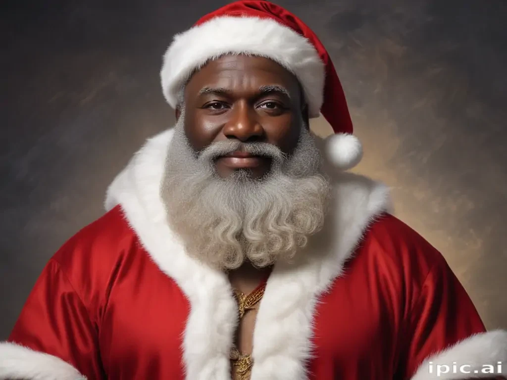 image of black santa
