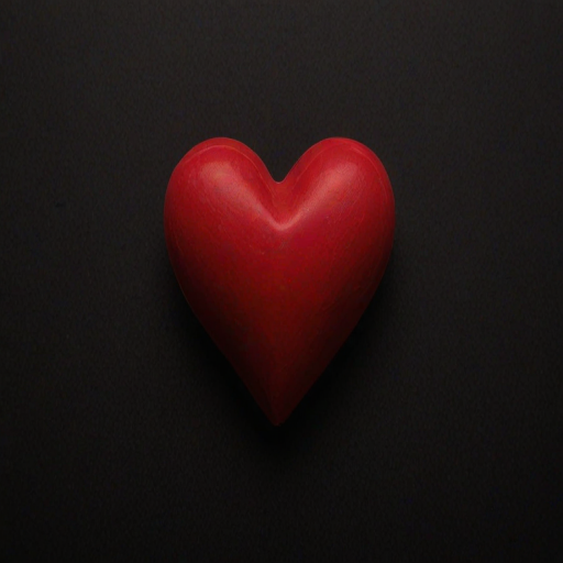 heart with black background